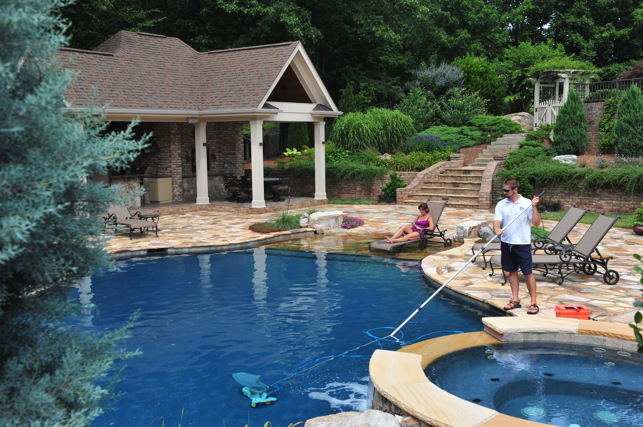 backyard pool cleaning raleigh